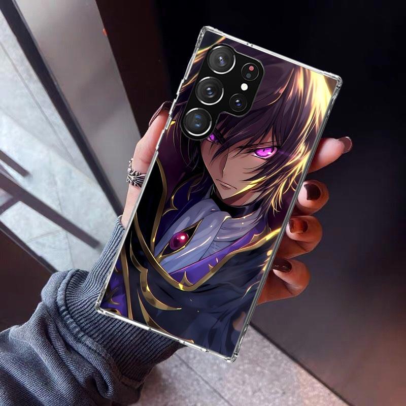 

Code Geass Anime Phone Case For Samsung Galaxy S23 S24 S25 Edge S26 Ultra S22 + S21 Plus S20 FE Cover Silicone Print Shell Galax Samsung S24 Ultra