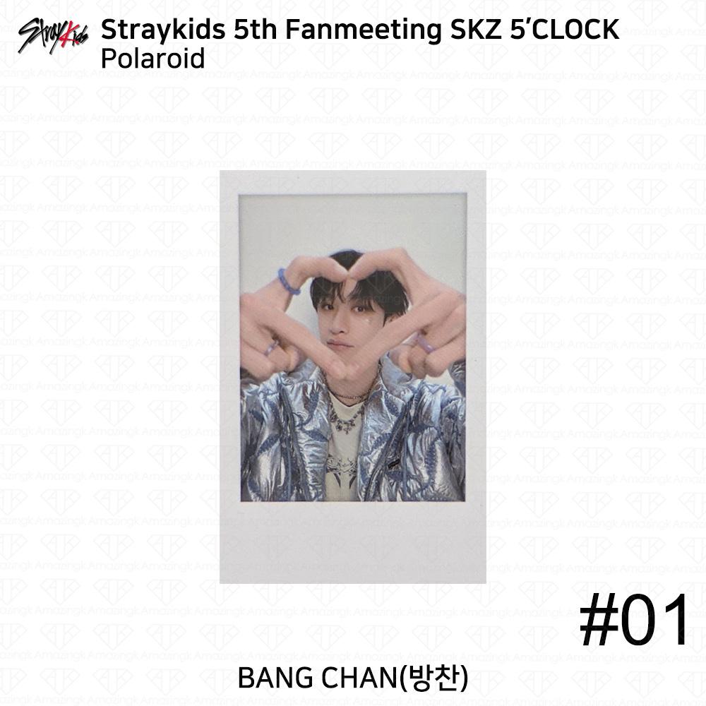 Stray Kids 5th Fanmeeting SKZ 5'CLOCK Official MD Tin Case Polaroid KPOP K-POP