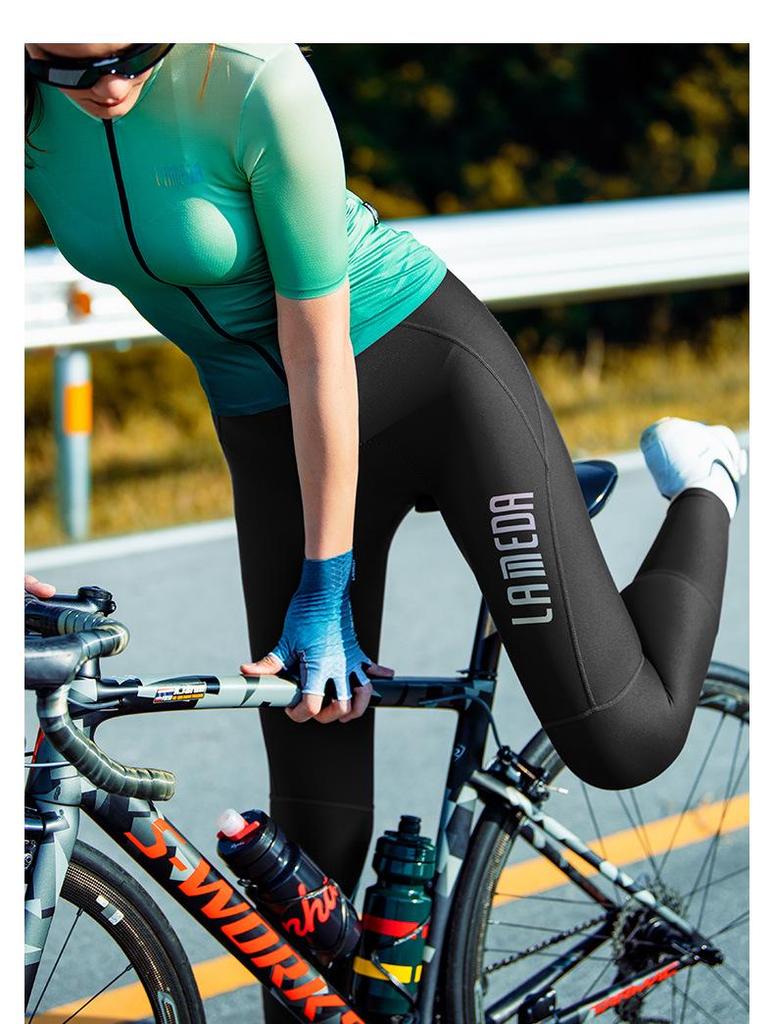 Pantaloni scurți cu bretele de ciclism profesional pentru femei Lampa da Lameda Primăvară/Vară