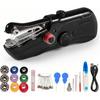 Handheld Sewing Machine, Portable Mini Hand Held Sewing Machine Kit for Beginners, Electric Cordless Quick Repair Tool for Clothes, Pants, Curtains