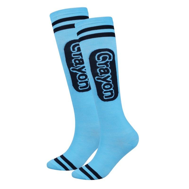 Crayon Striped Knee-High Socks Halloween Costume Party Womens Casual