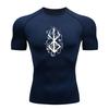 Sweat Absorbing Compression Shirts for Men Short Sleeve Gym Workout Stretchy Moisture-Wicking Fitness Undershirts Quick Dry Athletic T-Shirt Top
