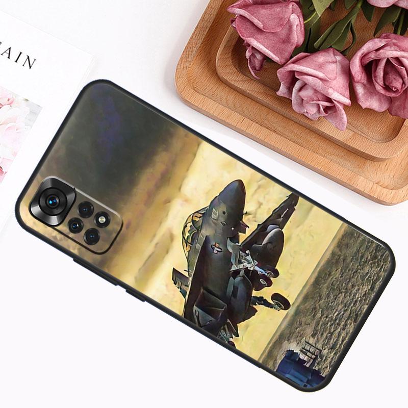 F14 Fighter Tomcat Case For Xiaomi Redmi Note 9 10 11 12 13 14 Pro 9S 10S 11S 12S Redmi 14C 13C 10C 12C Cover
