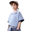 ASK JUNIOR Jungen Color-Block Atmungsaktives Kurzarm-T-Shirt