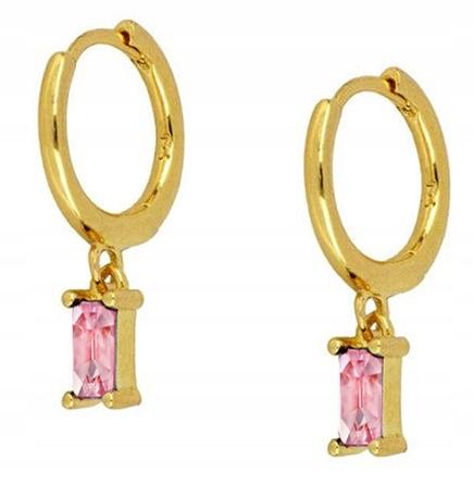 Fashionable Classic Copper Earrings K07 Pink Gold