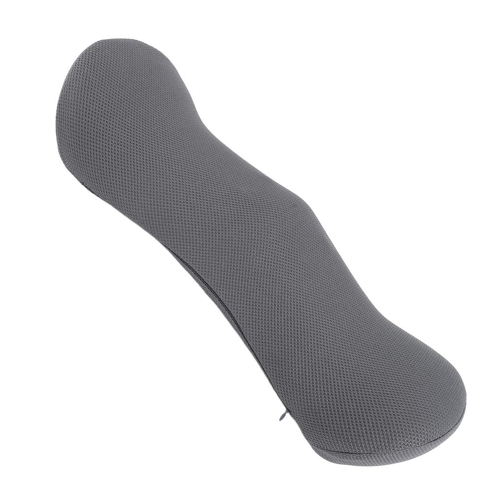 54.5x24x11cm Lumbar Support Pillow Memory Foam Lower Back Waist Pillow for Sleeping Gray