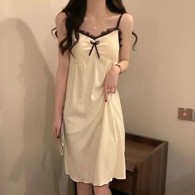 Nightgowns Women Sexy Lace Design Female Temperament Prevalent Summer New Thin Korean Style Hotsweet Casual Comfort Loose Home