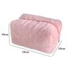 Cute Large Capacity Velvet Makeup Bag Soft Fur Puffy Travel Toiletry Bag Portable Cosmetics Pouch Women Girls