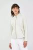 Women's Jacket Biker Stylish Real Soft Causal White Lambskin Leather Motorcycle Style