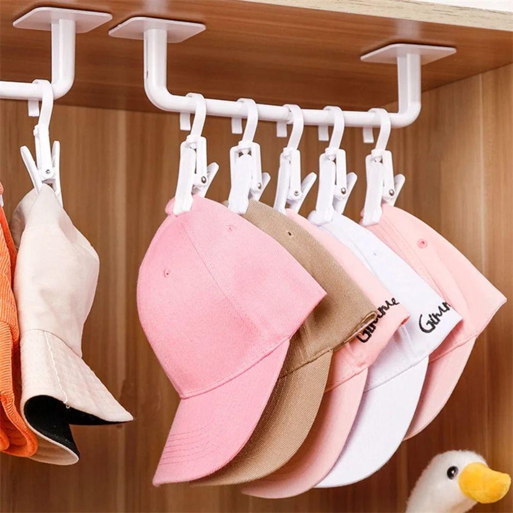 Durable Hat Rack for Baseball Caps No Drilling Baseball Hat Hangers Tissue Holder for Door Closet