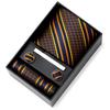 Men'S Tie Net Color Striped Jacquard Yarn Business Professional Tie Set Men'S Gift Box