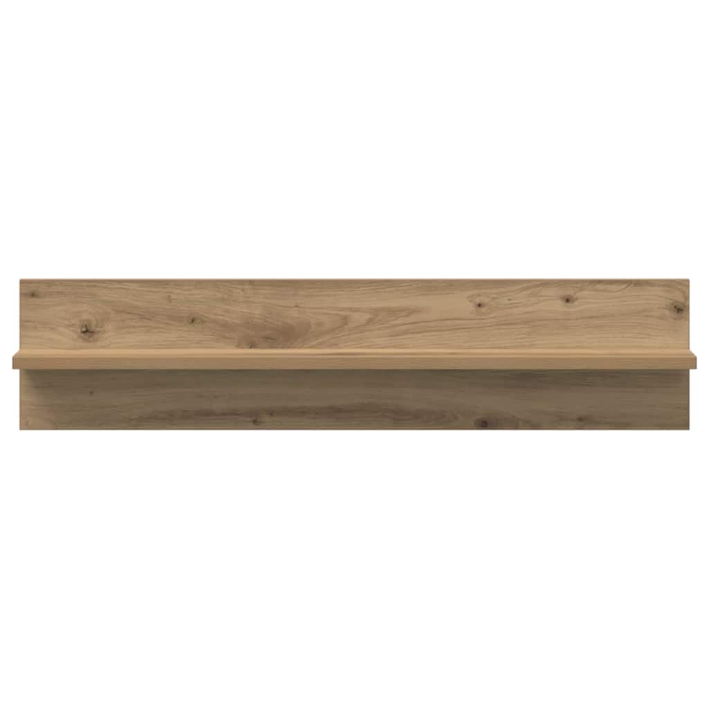 Wall Shelf 2 pcs Artisan Oak 80 x 11.5 x 18 cm Wood Based Material