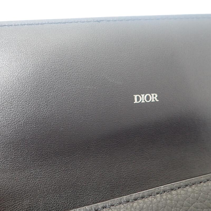 Dior 2ESBC312CDI_H00N Purse Black Calfskin Mens