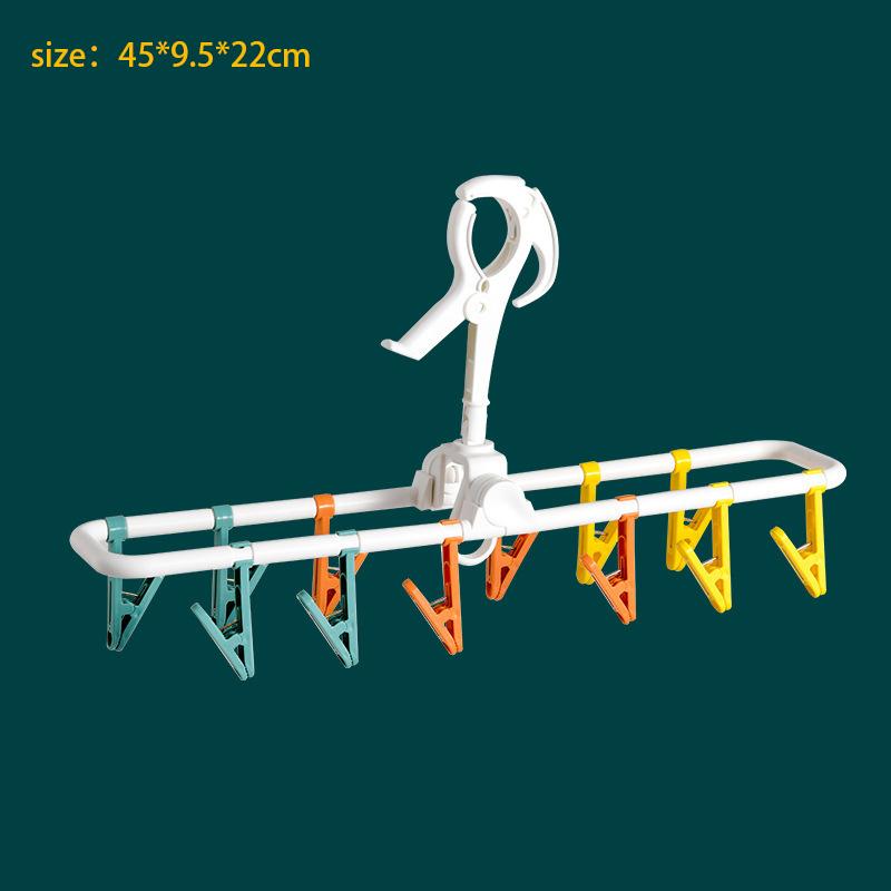 

Home Multifunctional Clothes Hanger Drying Clip Windproof Clothes Hanger Sock Clip 12 Clip Underwear Clip Travel Multifunctional