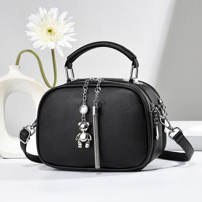 Simple Bag Bag Premium Bear Pendant Versatile Handbag Lightweight Shoulder Bag Women's Bag Bags