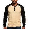 Collar Men's Base Shirt Casual Long Sleeved T-shirt For Men