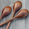 6 PCS Japanese Style Wooden Soup Spoon Natural Tableware Wood Teaspoon HOT SALE