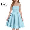 Mädchen Sommerkleid A-Linie Spaghettiträger Festlich Ärmellos Mode Outfit Midi Party Prinzessin für 8-14 Jahre Niedlich Und Süß