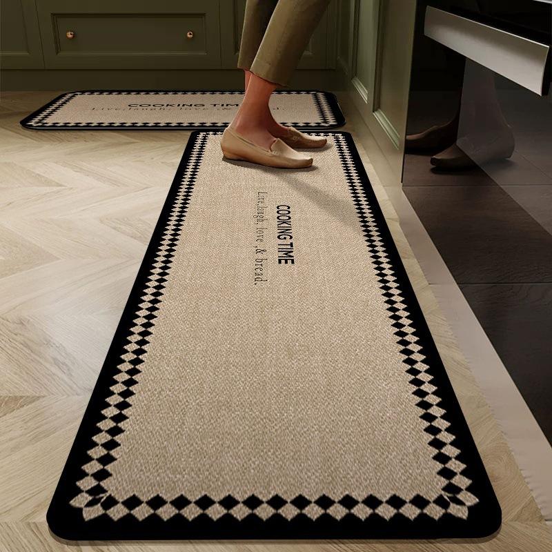 American Kitchen Special Mat Absorbent Oil Absorbent Diatom Mud Absorbent Mat Bathroom Foot Mat Can Be Wiped Clean Non-slip Carpet