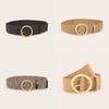 Bohemian Woven Nylon Belt With Plastic Buckle For Women Casual Fashion
