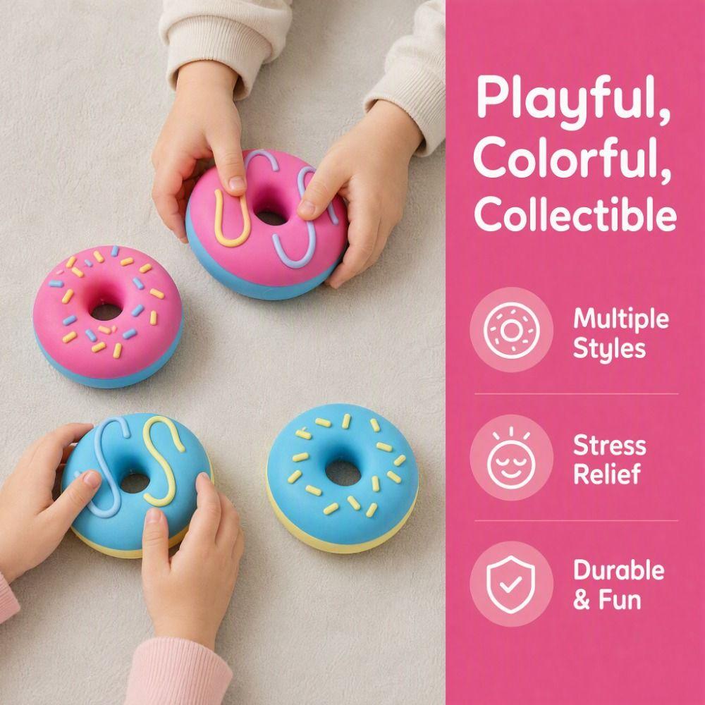Soft TPR Donut Squeeze Toy Donut Shape Donut Squishy Pinch Le Party Decoration