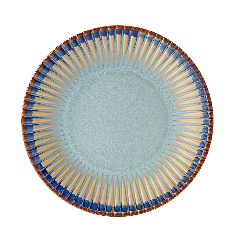 Linpan Blue Tone Retro Ceramic Plate