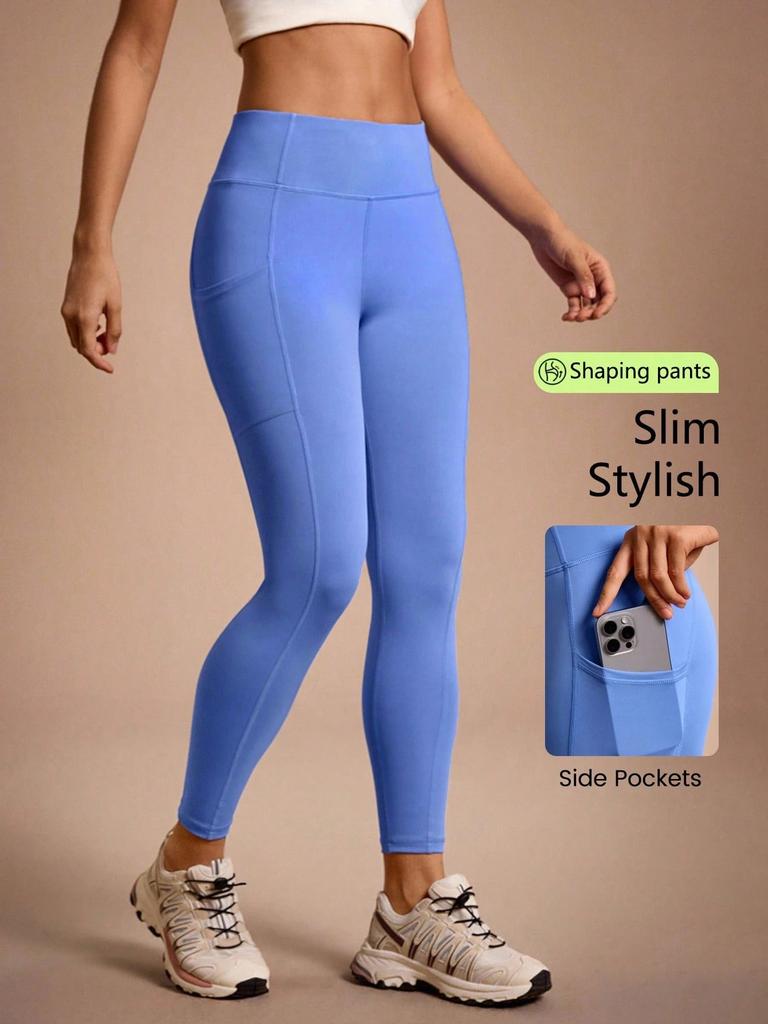 Hot Sale Pocket Yoga Pants Women's Peach Hip Lift Sports Fitness Pants High Waist Spring and Autumn Wear Leggings