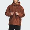adidas Lounge Jackets Men's Brown Hooded Thickened Other IP4975