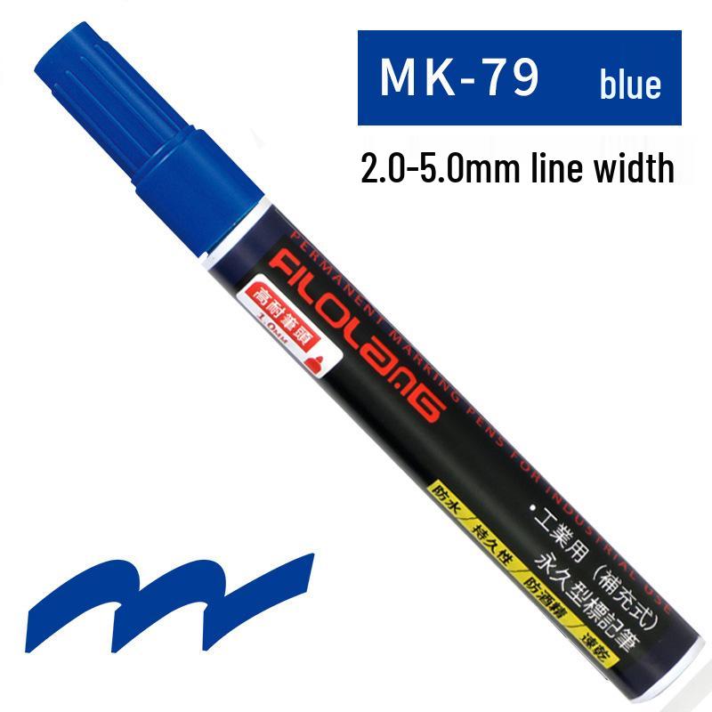 Feloran MK-79 Oil-Based Quick-Dry Industrial Waterproof High-Temperature Round/Oblique Tip Marker