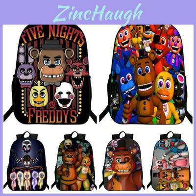 Vibrant Five Nights At Freddy's Backpack With Anime Pattern For Kids And Students