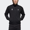 Adidas Stand Collar Casual Sports Jacket Men Jacket Black GM4455