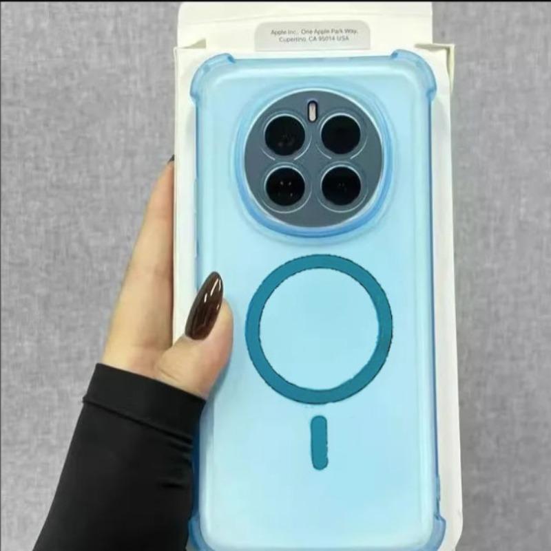 For Magsafe Airbag Shockproof Matte Soft Silicone Cases For Honor Magic 7 6 5 4 3 Pro Magnetic Wireless Charging Clear Cover