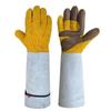 Cowhide Knee-High Gardening Gloves, Thorn-Proof Work Gloves, Labor Protection Gloves, Garden & Construction Site Use, Durable