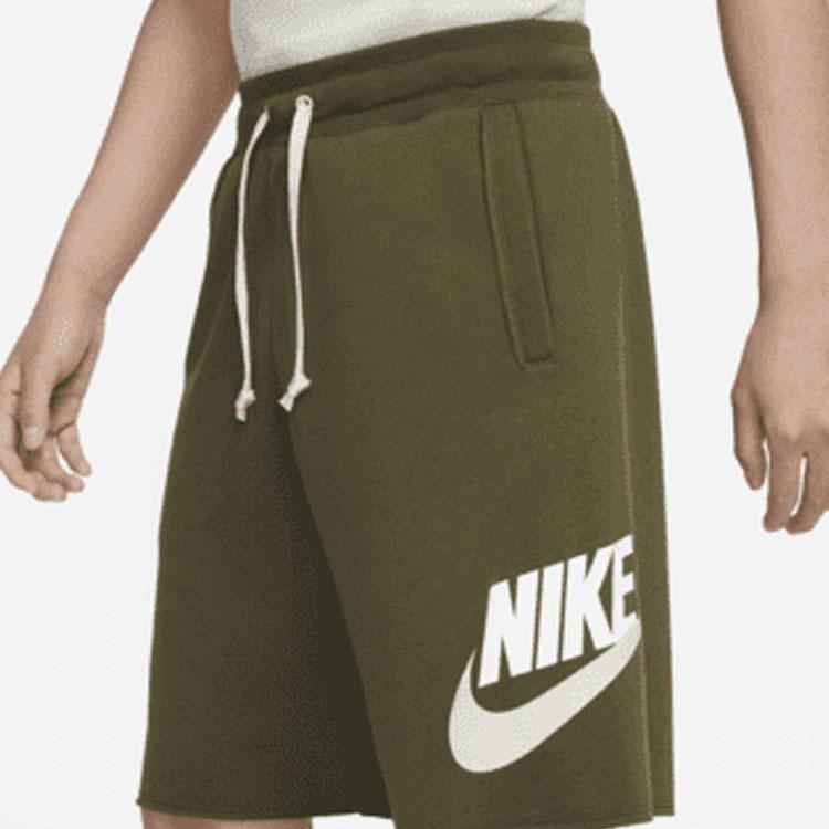 Nike NSW Spe Ft Alumni Knit Breathable Shorts With Large Logo Men Bottoms Green DM6818-326