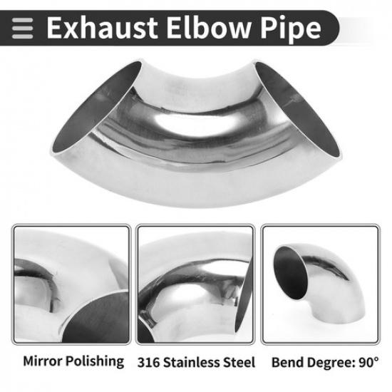 90 Degree Mandrel Bend Elbow 125 " Inch OD 15mm SS316 Stainless Steel