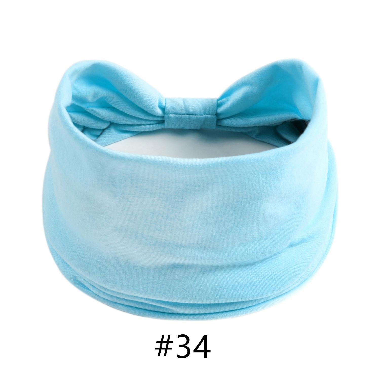 

Тюрбан для голови Одноколірні вузли Широкі пов язки для жінок М які бавовняні спортивні еластичні гумки для волосся Аксесуари Бандана для йоги Бандаж