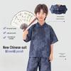Boys' New Chinese Style Short Sleeve Tang Suit Set