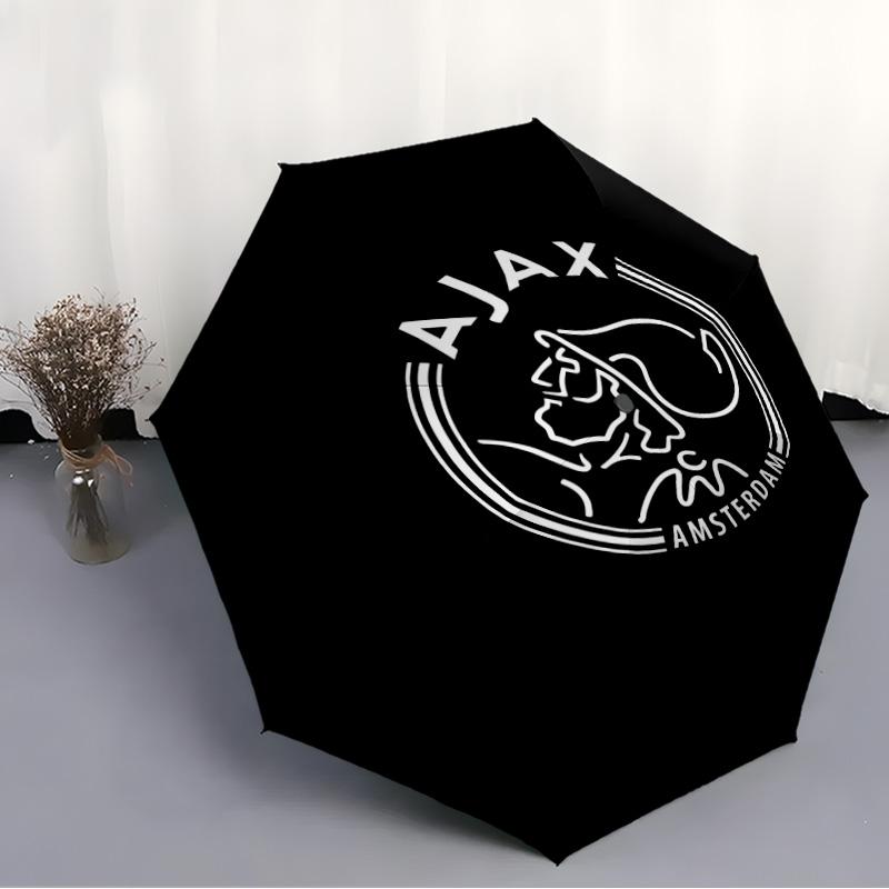 1pc Ajax FC Umbrella, Sun Protection, And UV Shielding. It Has Eight Sturdy Ribs for Outdoor Use And Perfect As a Holiday Gift