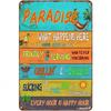 Retro Metal Tin Sign Poster, Modern Home Wall Art Decor