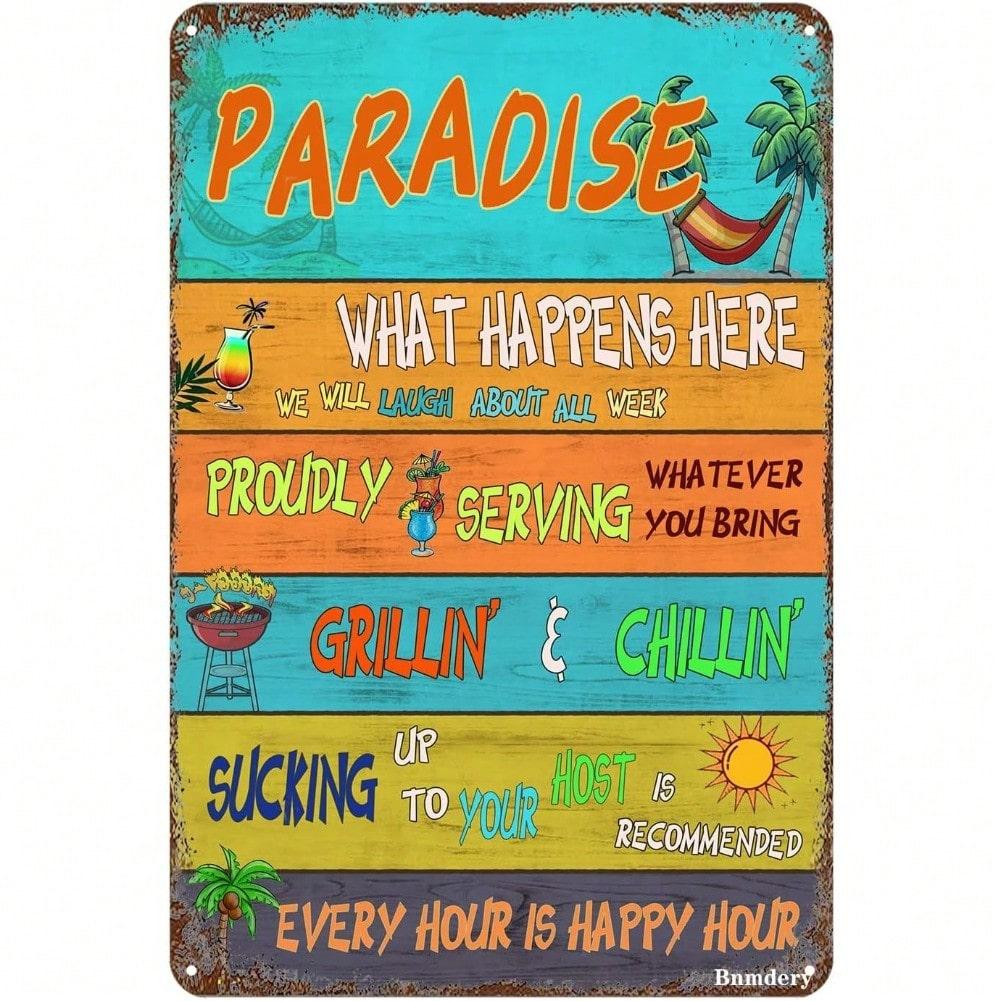 Retro Metal Tin Sign Poster, Modern Home Wall Art Decor