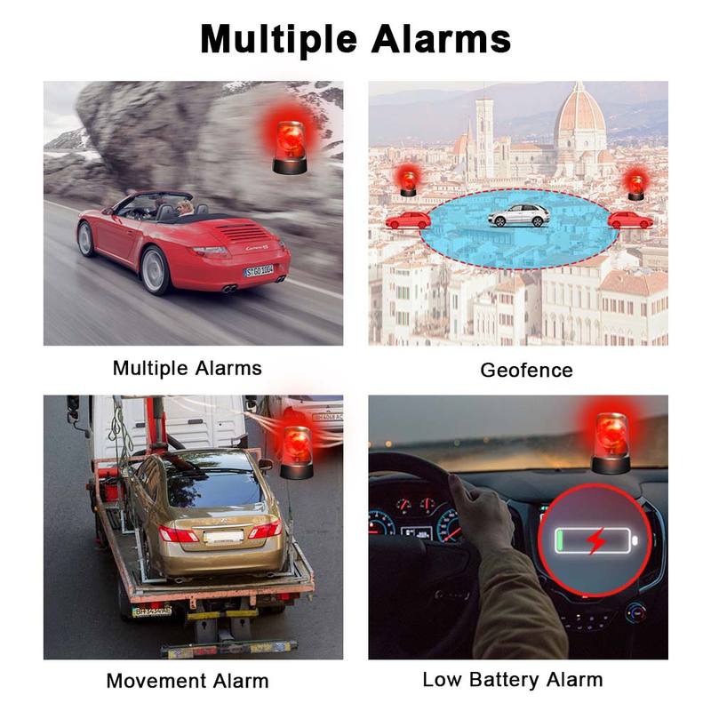 Car Tracker 4G TKSTAR GPS Tracker 4G Car Charger Type-C Smart GPS Locator Multi-Alarms Free Web&APP Tracking Device