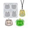 Pendant Silicone Mold,Cute Cats for Head Earrings Resin Mold for Necklace Keychain DIY Crystal Epoxy Resin Jewelry Ma