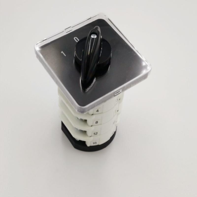 690V 32A 16 Terminals 3 Positions (1-0-2) On-Off-On Rotary Cam Changeover Switch SZL9-32/D1050.4