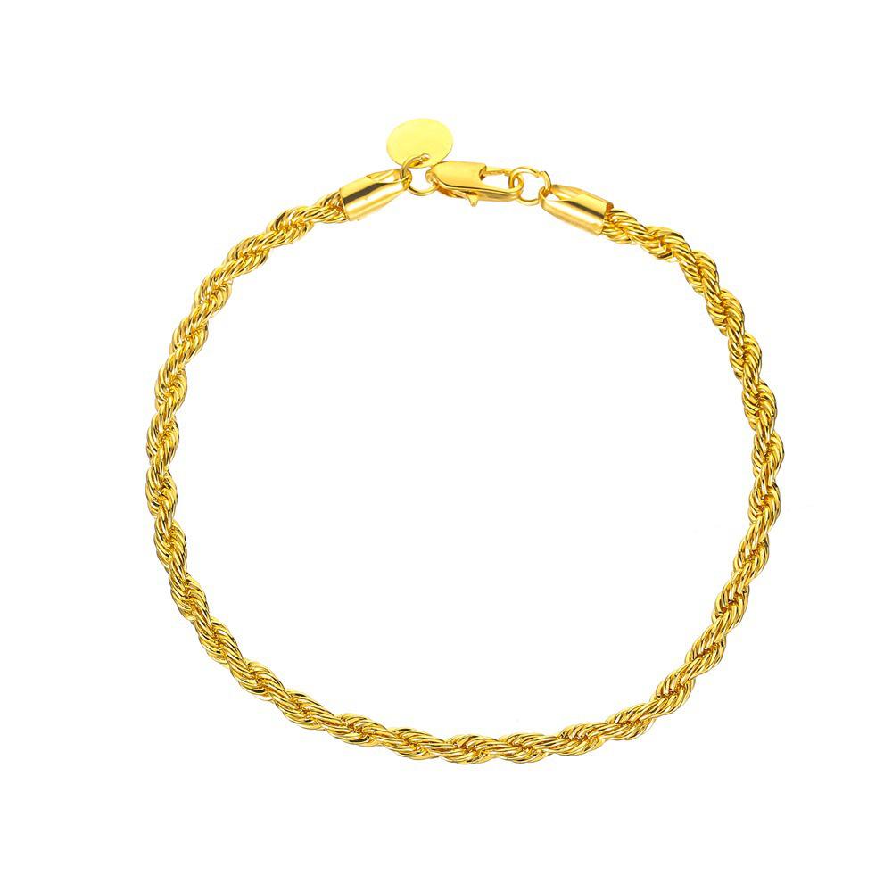 Винтажный плетеный браслет-твист - Классический металлический дизайн для пар