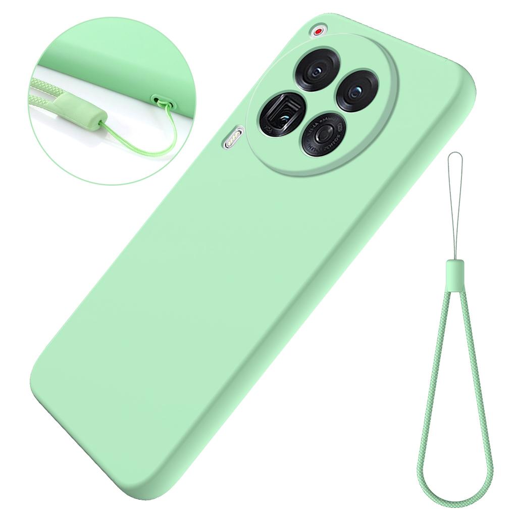 For TECNO Camon 30 Premier 5G Case Liquid Silicone Anti-Fall Phone Cover with Hand Strap