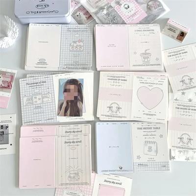 10 Pcs/Pack Mini Folding Card with Cardboard Protection Packaging Material Decorative DIY Message Greeting Card Toploader Deco