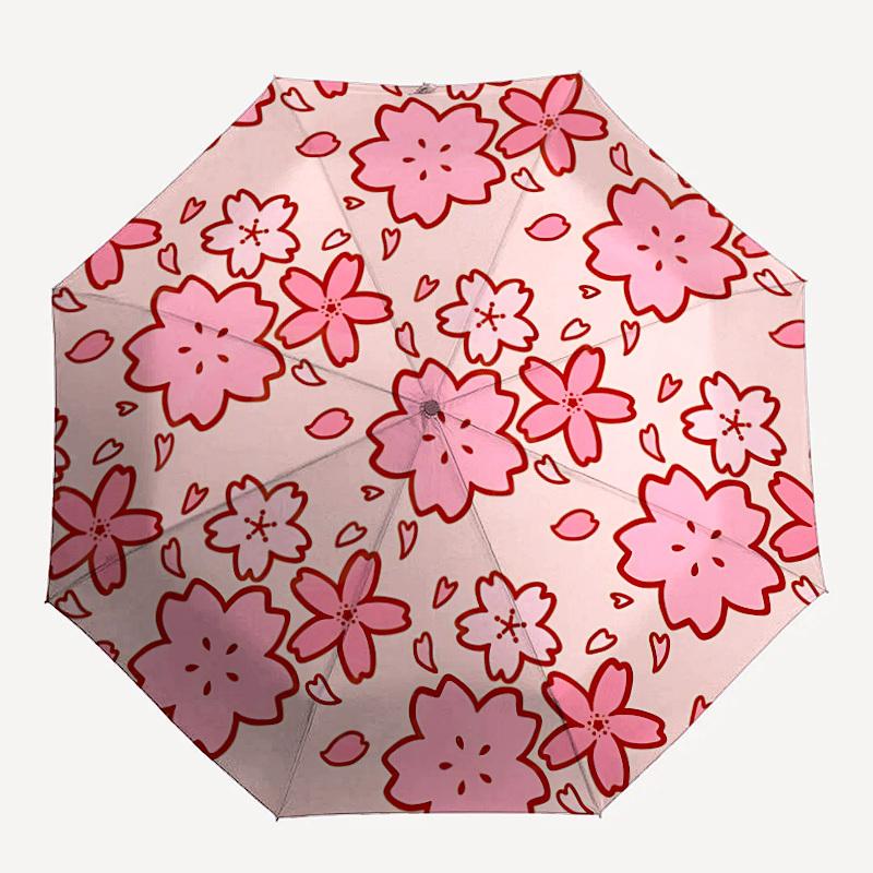 

1PC Cherry Blossom Pattern Personality Umbrella with 8 Frames, Automatic Open, Durable Frame, Quality Craftsmanship y250912100