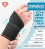 2 Pack Wrist Brace Wrist Wraps for Carpal Tunnel Arthritis Tendonitis Sprains