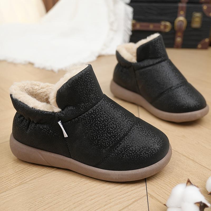 Winter Short Boots Plush Cotton Boots Waterproof Warm Snow Boots Warm Cotton Shoes Fashionable Women Shoes  De Mujer