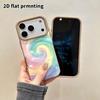 Phone Case: 2D flat lambskin suitable for iPhone 18 17 16 15 14 13Pro protective case, swirl candy heart, Christmas and Halloween gifts